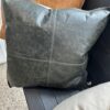 villa leather pillow green