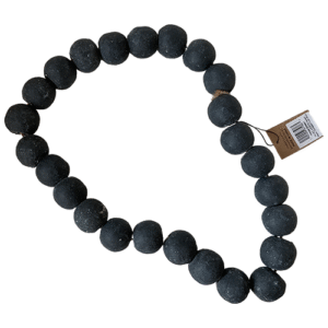 Black cement beads 