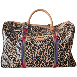 Consuela blue jag weekender duffel bag