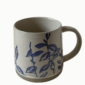 Earth blue foliage mug