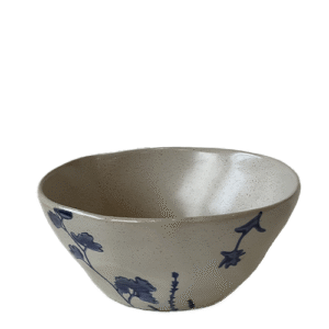Stoneware bowls with botanicals Floral